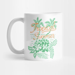 tropical summer vibes surf Mug